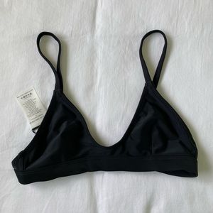 White Fox Black Bikini Top - L'Escala